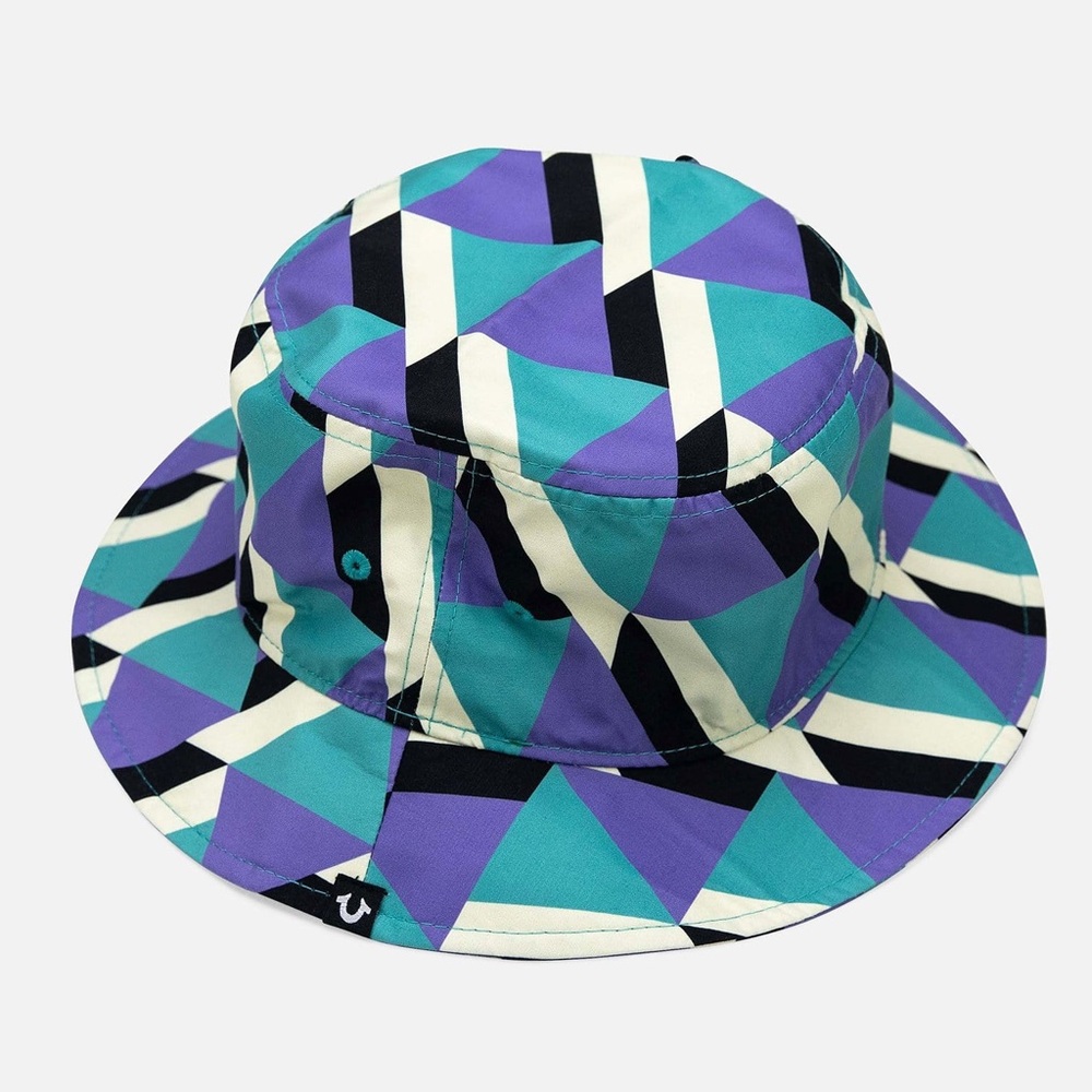 Adult Size True Religion Geometric Colorful Bucket Hat